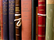 image of bound books